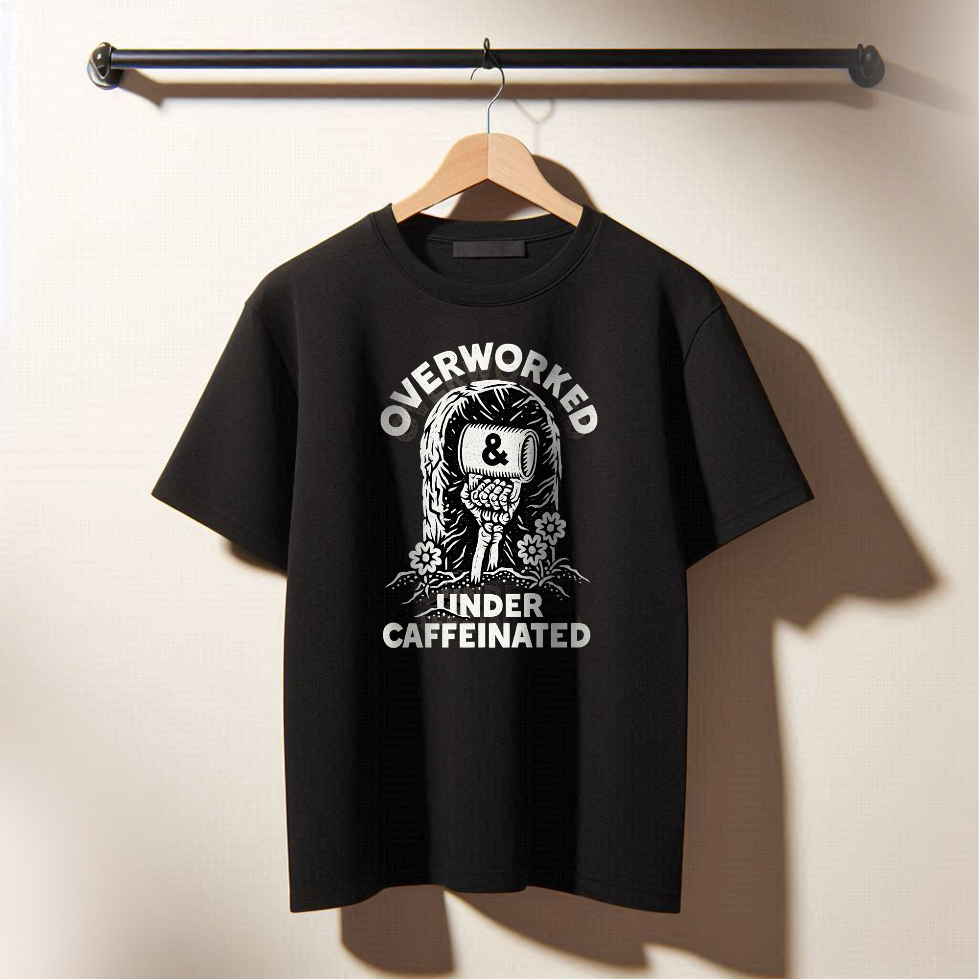 OVERWORKED Terry Oversized Tee